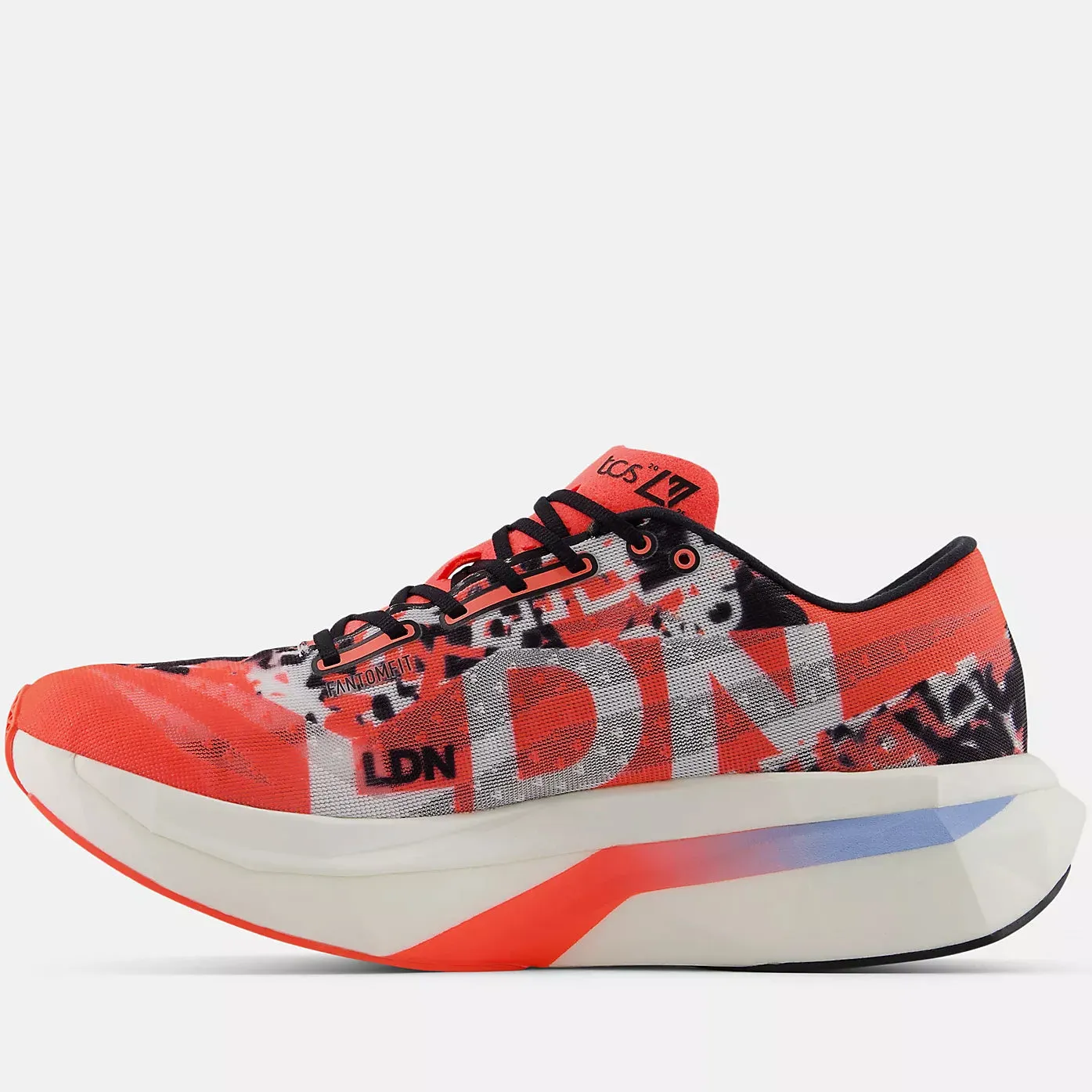 Women's London Marathon FuelCell SuperComp Elite v4 Running Shoe Urgent Red / White / Black hard - wearing shoes Lightweight Structure