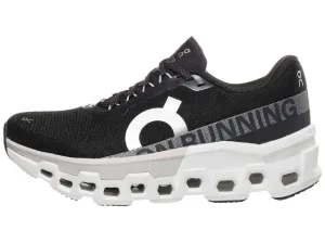 recreational runner running in a ferry terminal area shoes On Running | Cloudmonster 2 | Women's | Black/Frost