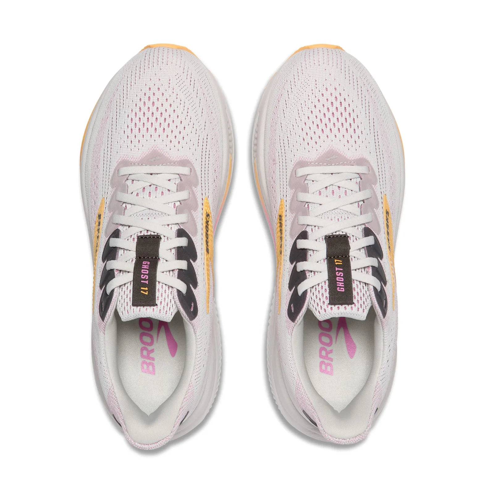 low - impact Enhanced Torsional Rigidity Women's Ghost 17 Running Shoes Oyster / Apricot / Pink