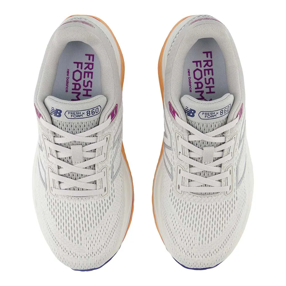 Women's Fresh Foam X 860v14 Running Shoe - Grey Matter/Copper - Regular (B) Rebound Energy Pods