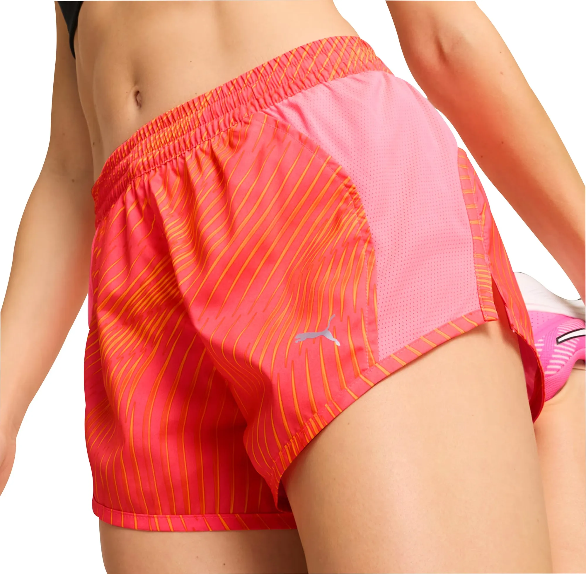 Chill Vibes Fit Quick Drying Puma Favourite Velocity 3 Inch Womens Running Shorts - Pink