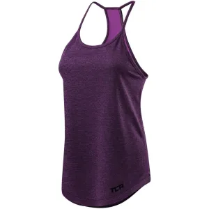 Stretch Fit Comfort Lightweight Comfort TCA Switch Up Reversible Womens Running Vest Tank Top - Purple