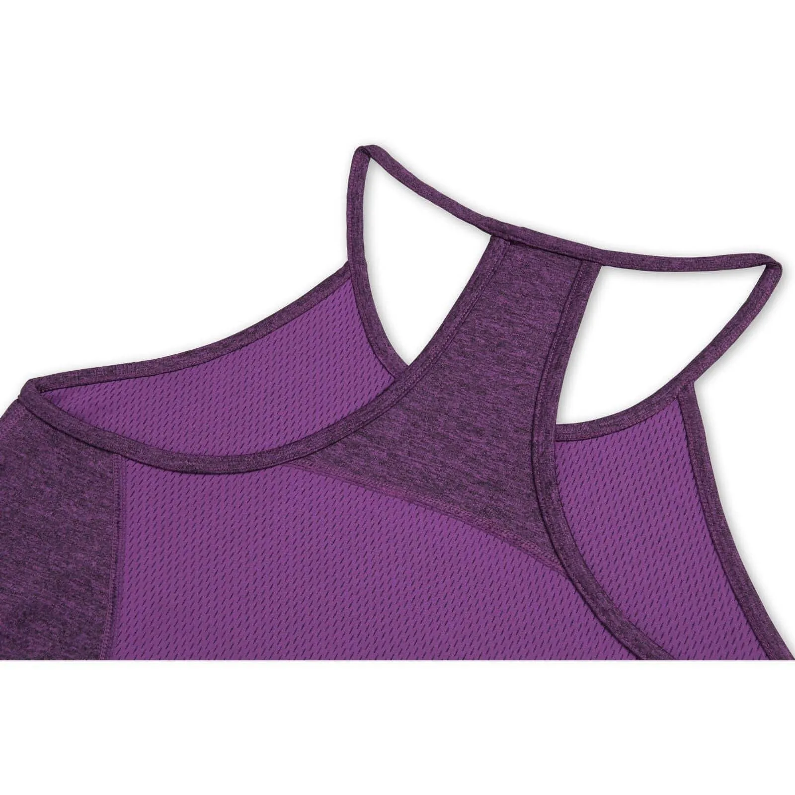 TCA Switch Up Reversible Womens Running Vest Tank Top - Purple breath easy MultiPocket Design