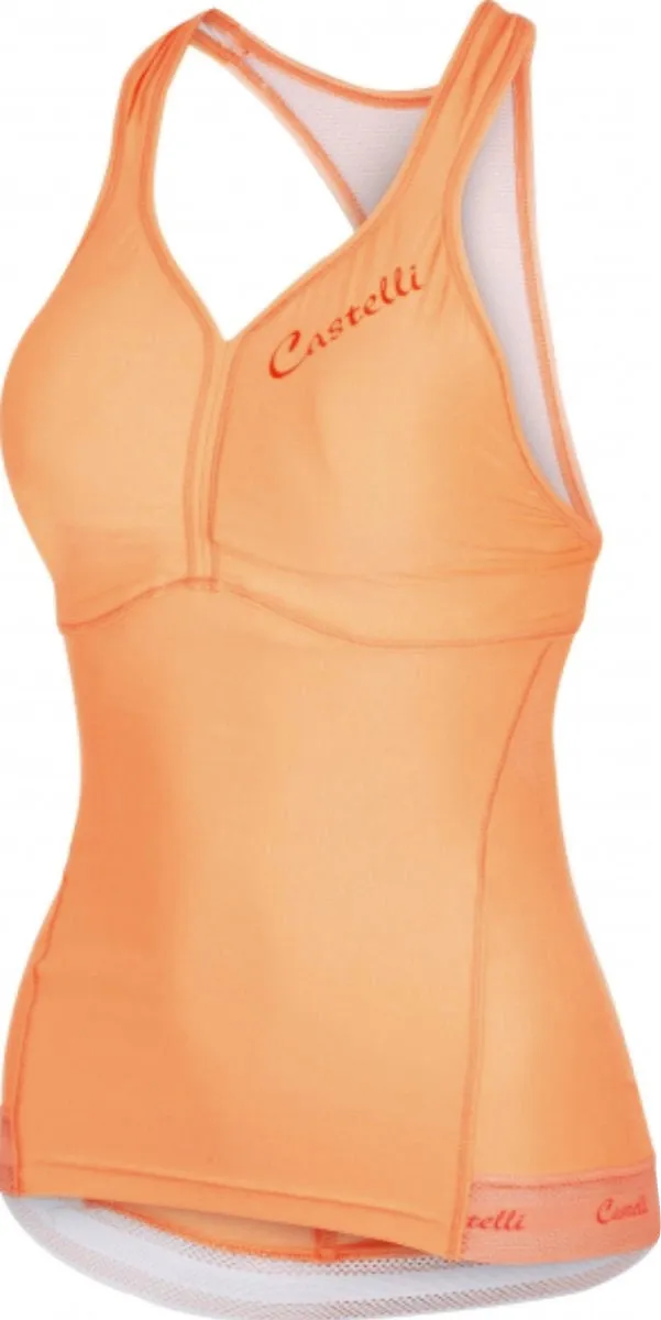 Battle - tested low - visibility Castelli Bellissima Wonder Womens Cycling Vest Tank Top - Orange