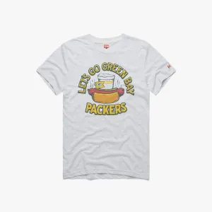 Relaxed Design Let's Go Green Bay Packers