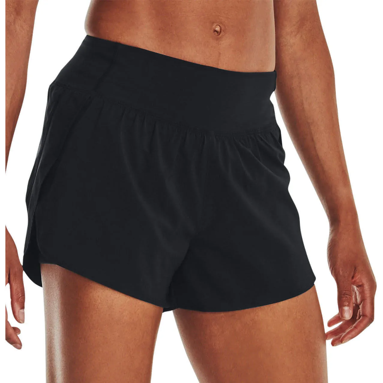Under Armour Flex Woven 2 In 1 Womens Training Shorts - Black Active Style