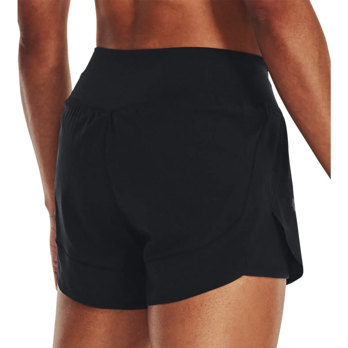 Quick Layering Breathable mesh Under Armour Flex Woven 2 In 1 Womens Training Shorts - Black