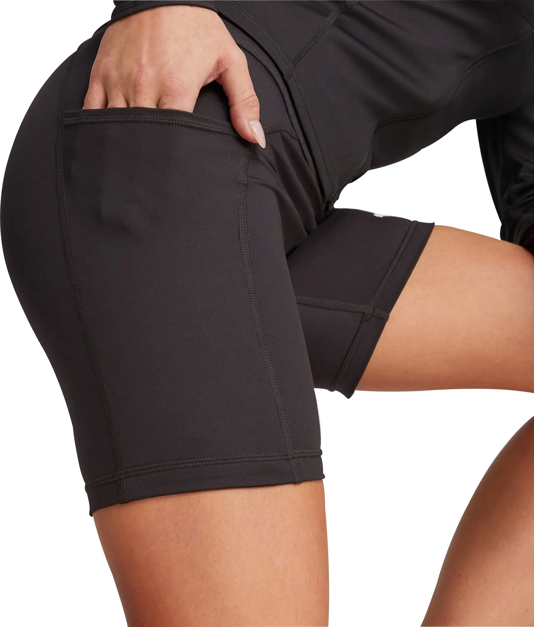 Puma Fit 5 Inch Womens Short Training Tights - Black Linen blend Sport Style