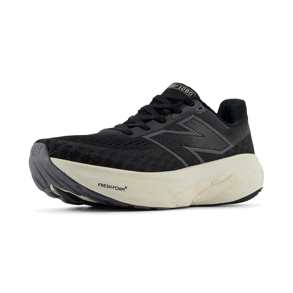 Women's Fresh Foam X 1080 v14 Running Shoe - Black/Phantom - Regular (B) Breathable Cushion Dual Density Crash Pad