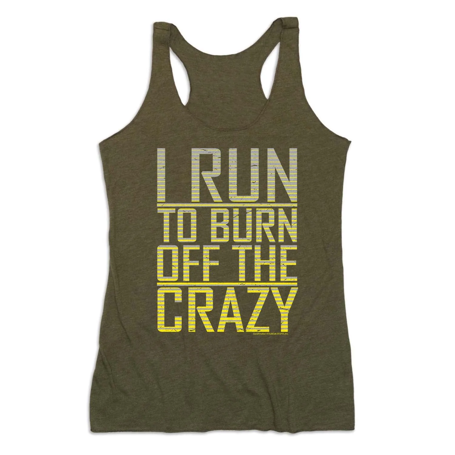 Functional Women's Everyday Tank Top - I Run To Burn Off The Crazy