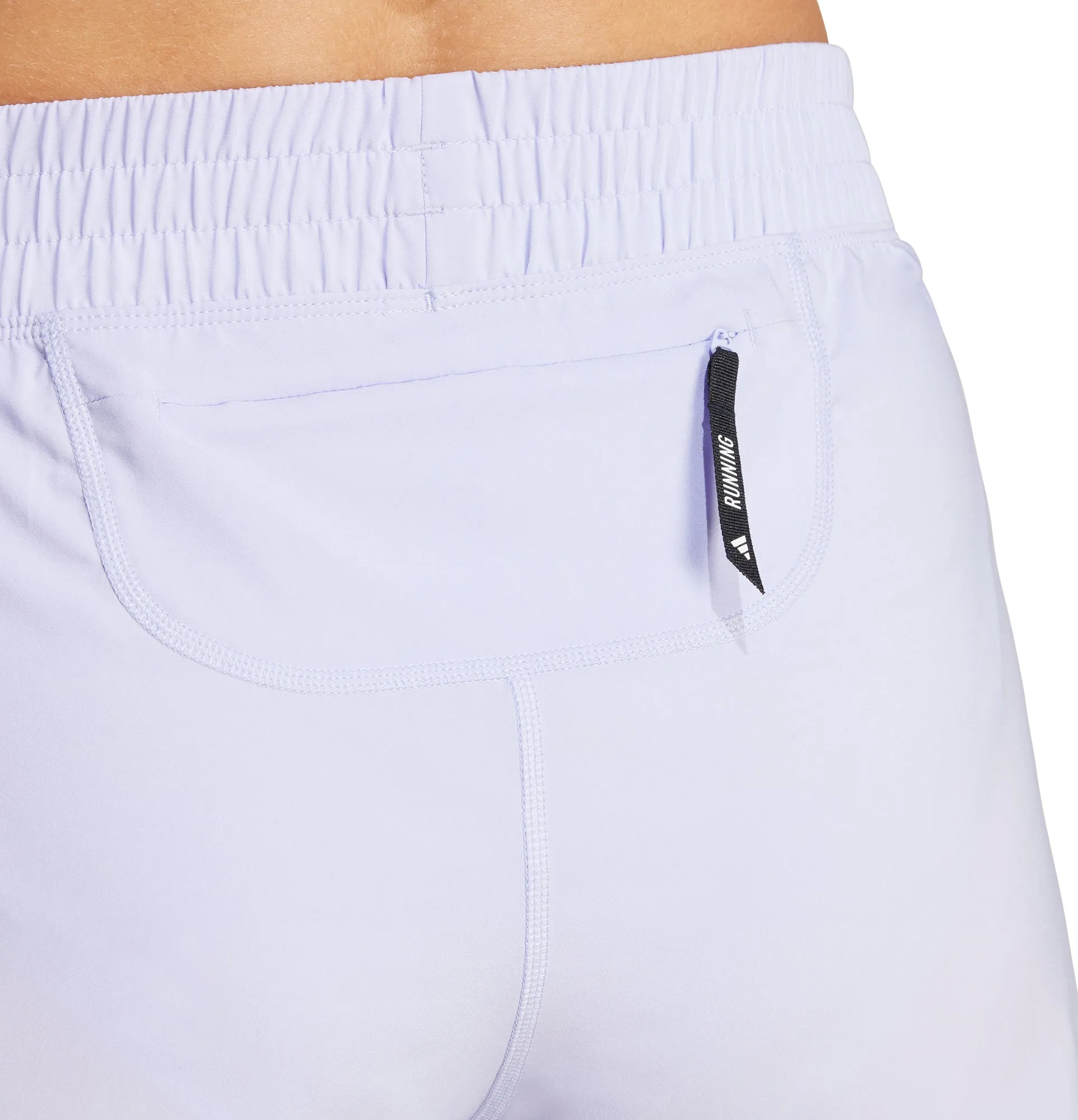 Wrinkle Resistant Finish adidas Own The Run 3 Inch Womens Running Shorts - Purple