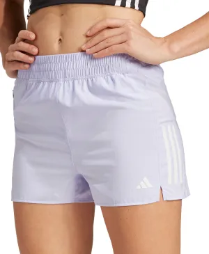 clubbing attire Tight Fit adidas Own The Run 3 Inch Womens Running Shorts - Purple
