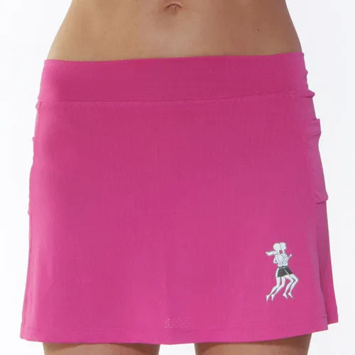Fuchsia Ultra Swift Athletic Skirt Front Slit