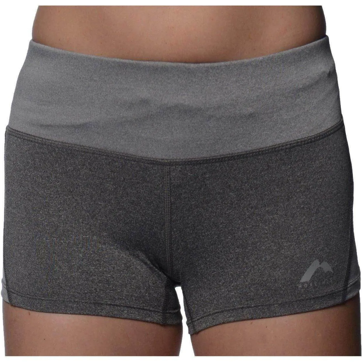 More Mile Marl Womens Training Shorts - Grey multiple pockets handmade touch