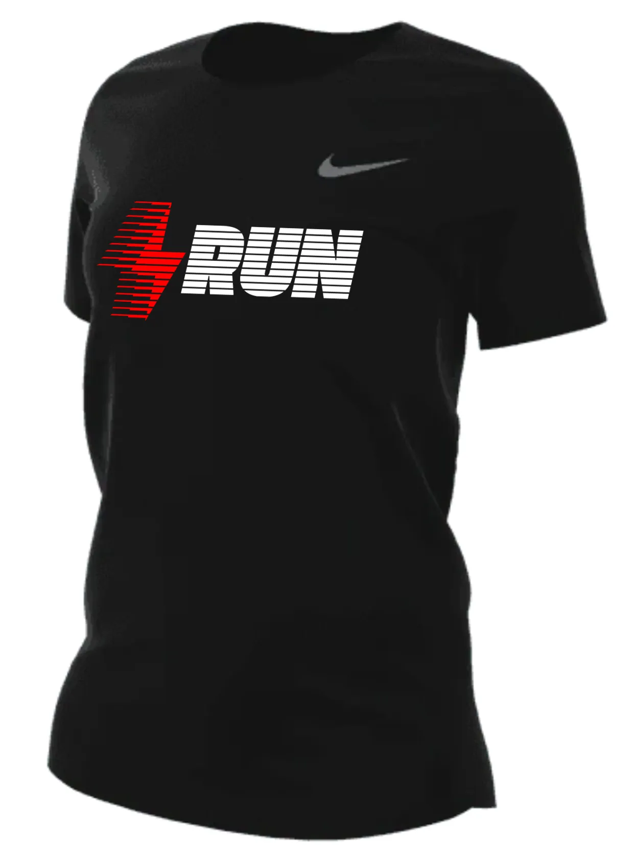 Women??s Nike x TCRC Legend Short Sleeve Tee (010 - Black/White/Red) Carnival Look