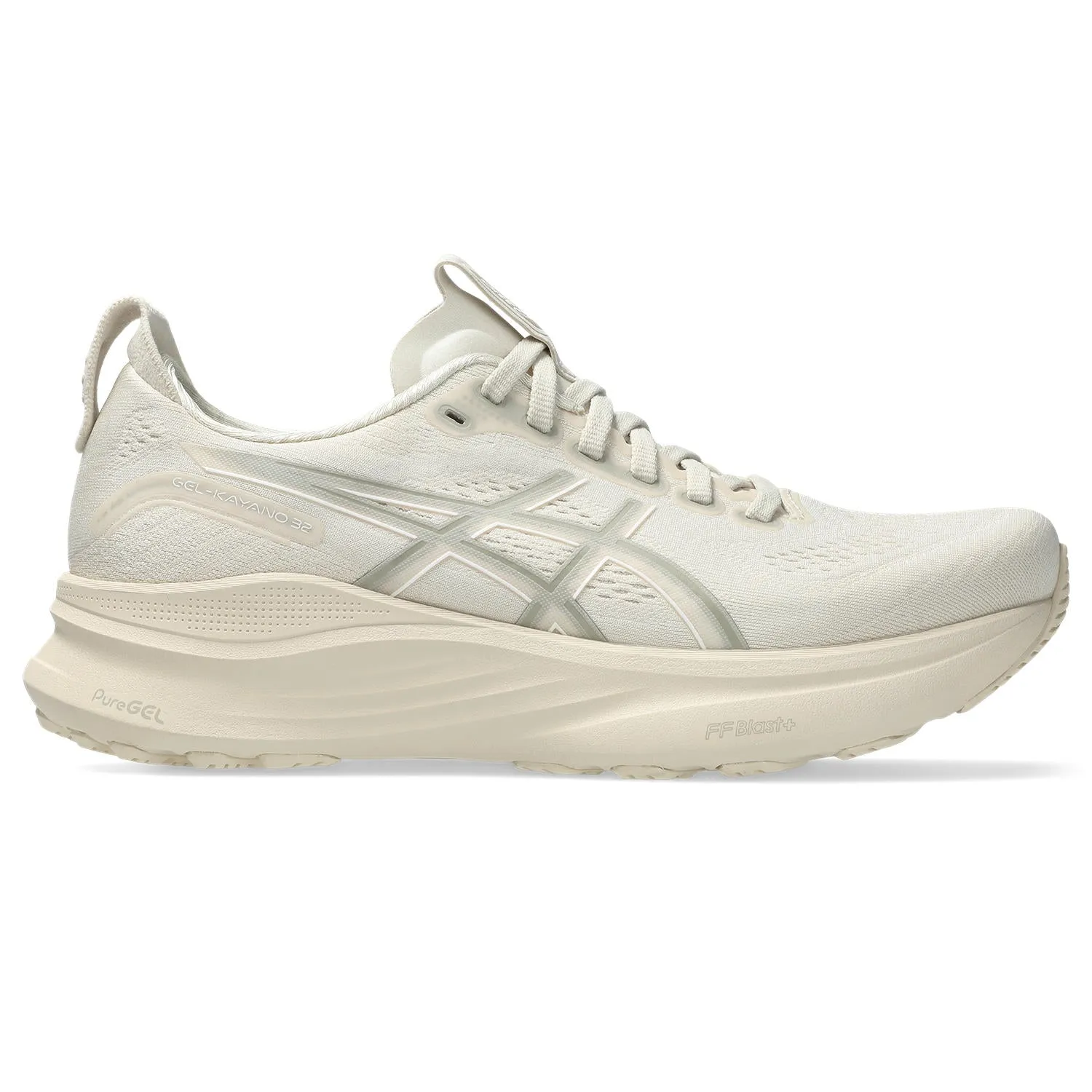 Women's GEL-Kayano 32 (250 - Oatmeal/Meteor Grey) Torsional Reinforcement