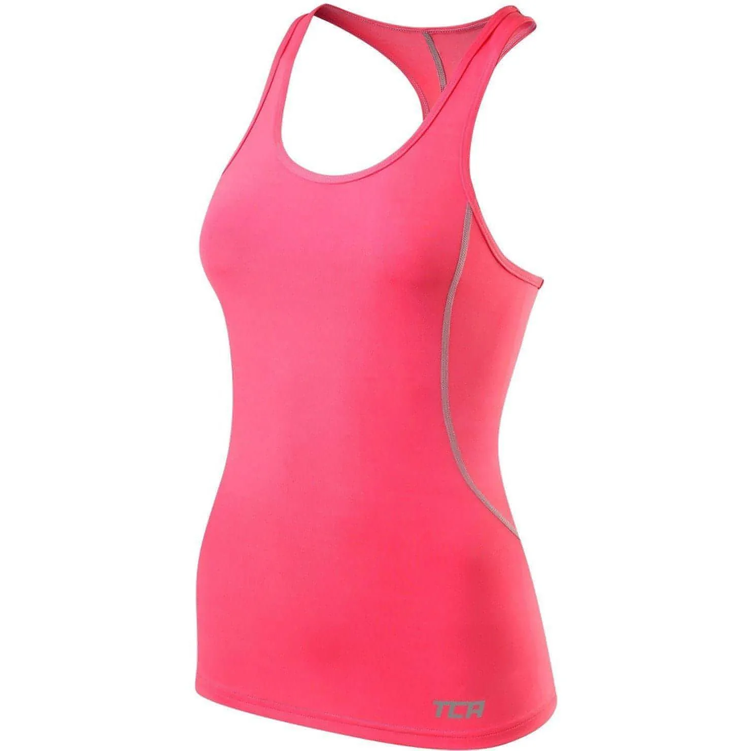 TCA Pro Performance Womens Running Vest Tank Top - Pink Moisture Wicking Design
