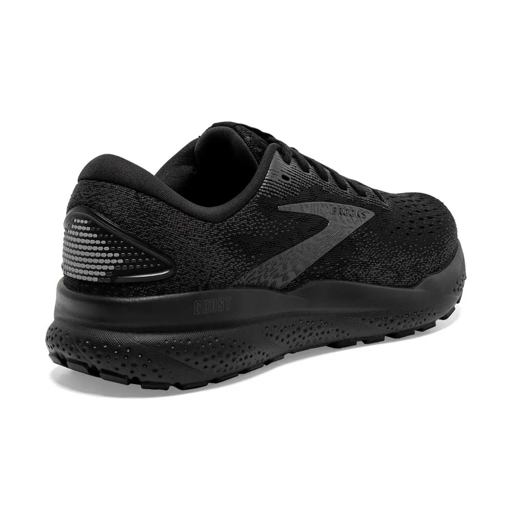 flexible - sole - design shoes Women's Ghost 16 Running Shoe - Black/Black/Ebony - Wide (D)