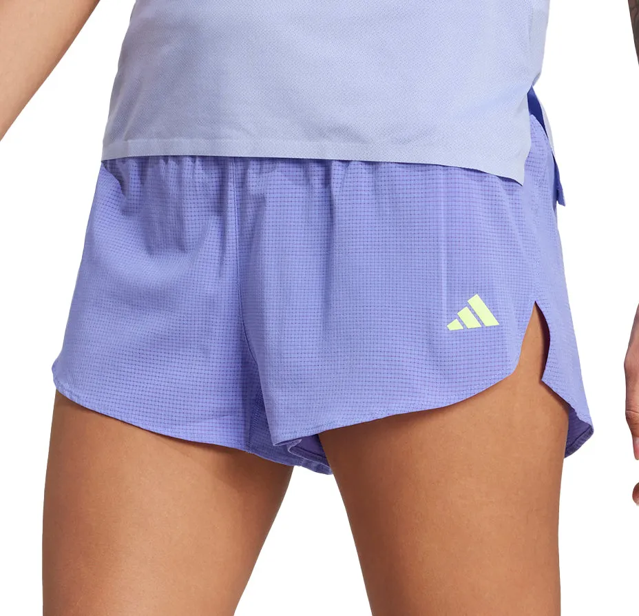 adidas Adizero Gel Womens Running Shorts - Blue Soft Touch