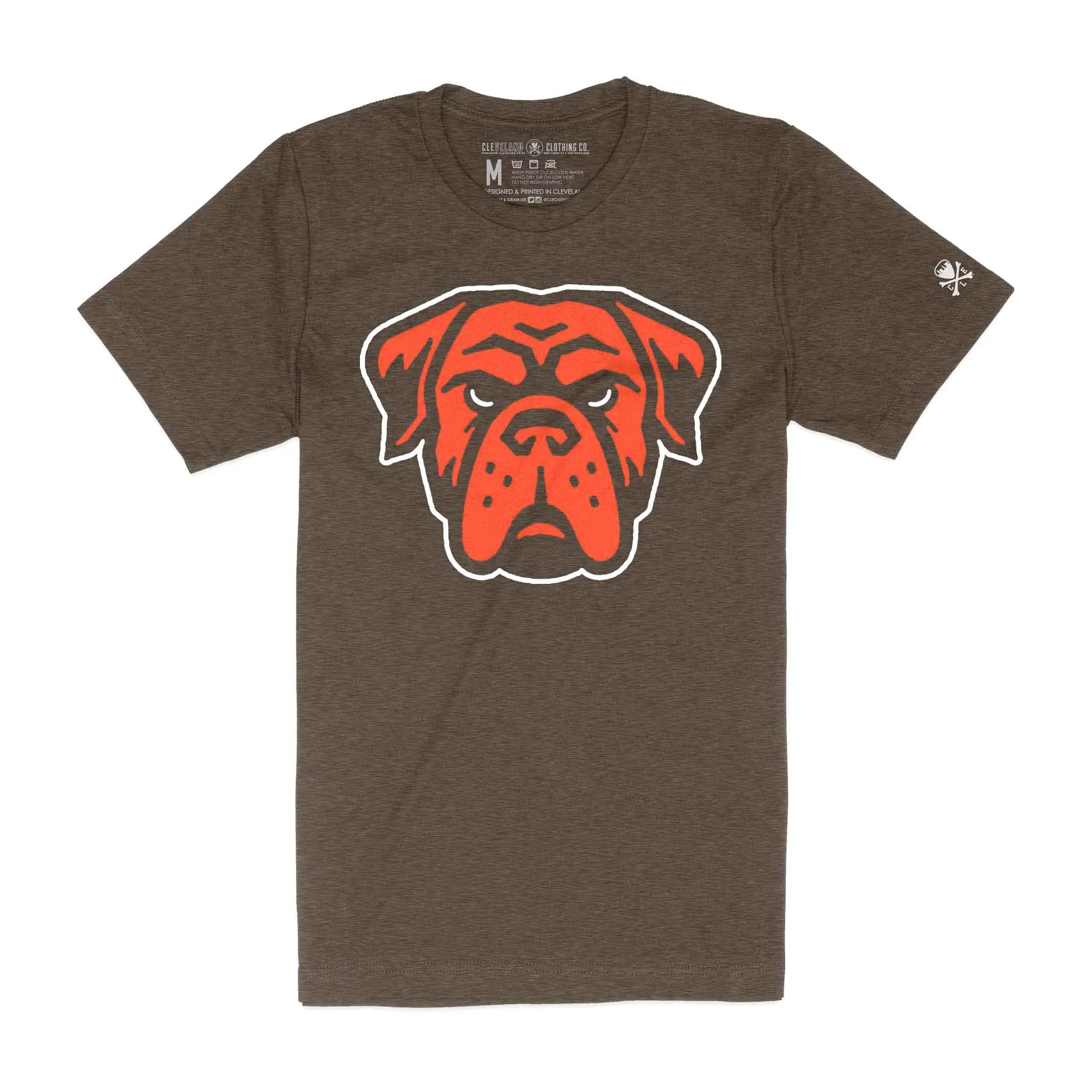 Versatile Design Boat Neck Cleveland Football Dawg - Mens/Unisex Crew T-Shirt