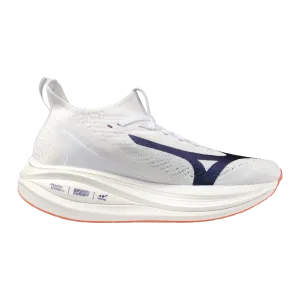 Comfortable Linings Mizuno Neo Vista 2  (Womens) - White/Striking Coral/Iris Bloom