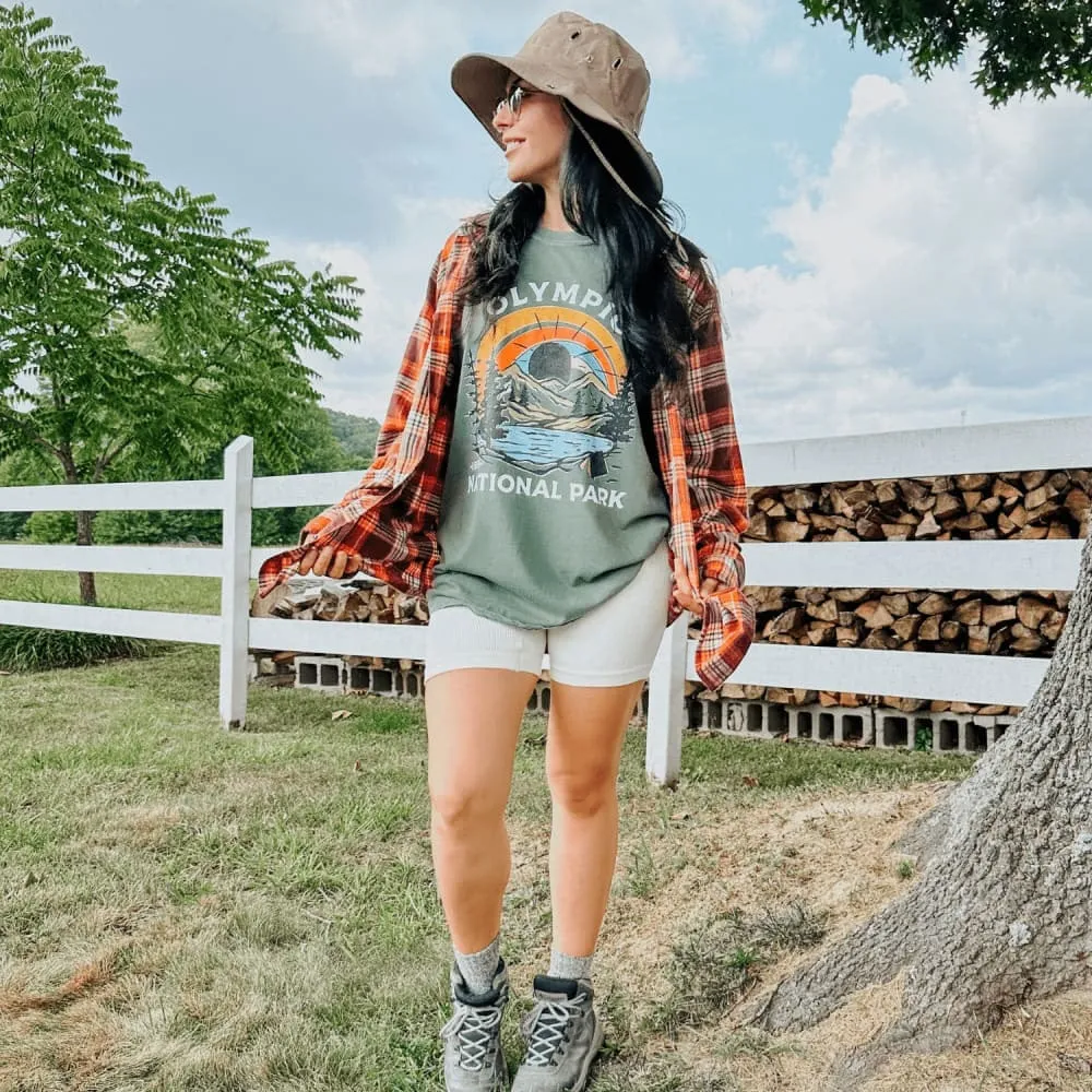 Relaxed fit wear family gathering Olympic National Park Tee