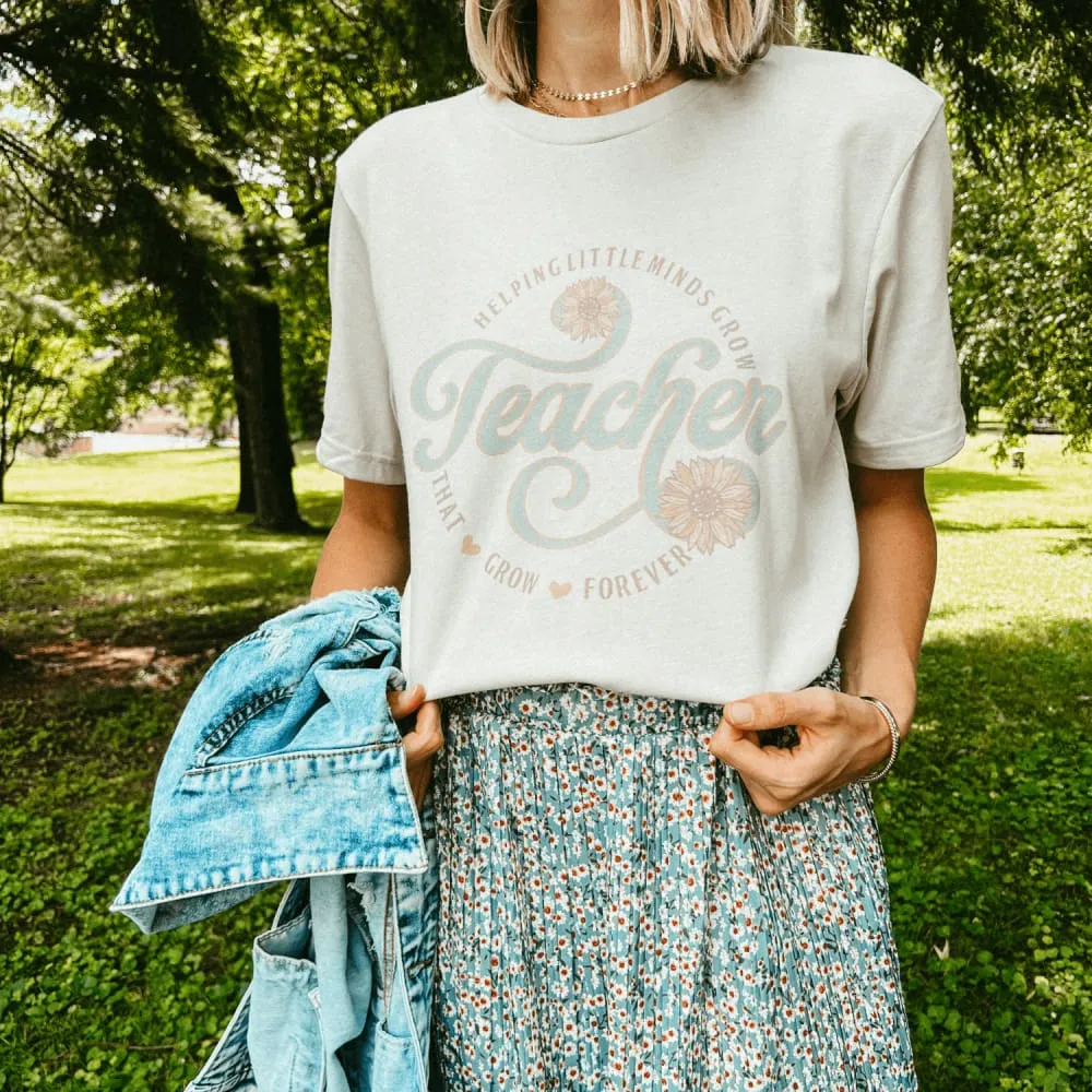 Comfy Fit Comfort Stretch Fit Teacher - Floral