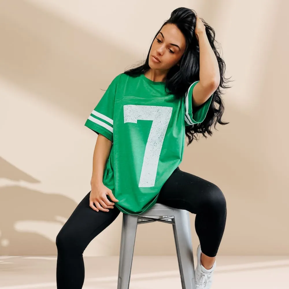 Distressed 7 Jersey Tee Active Wear Fit Washable fabric