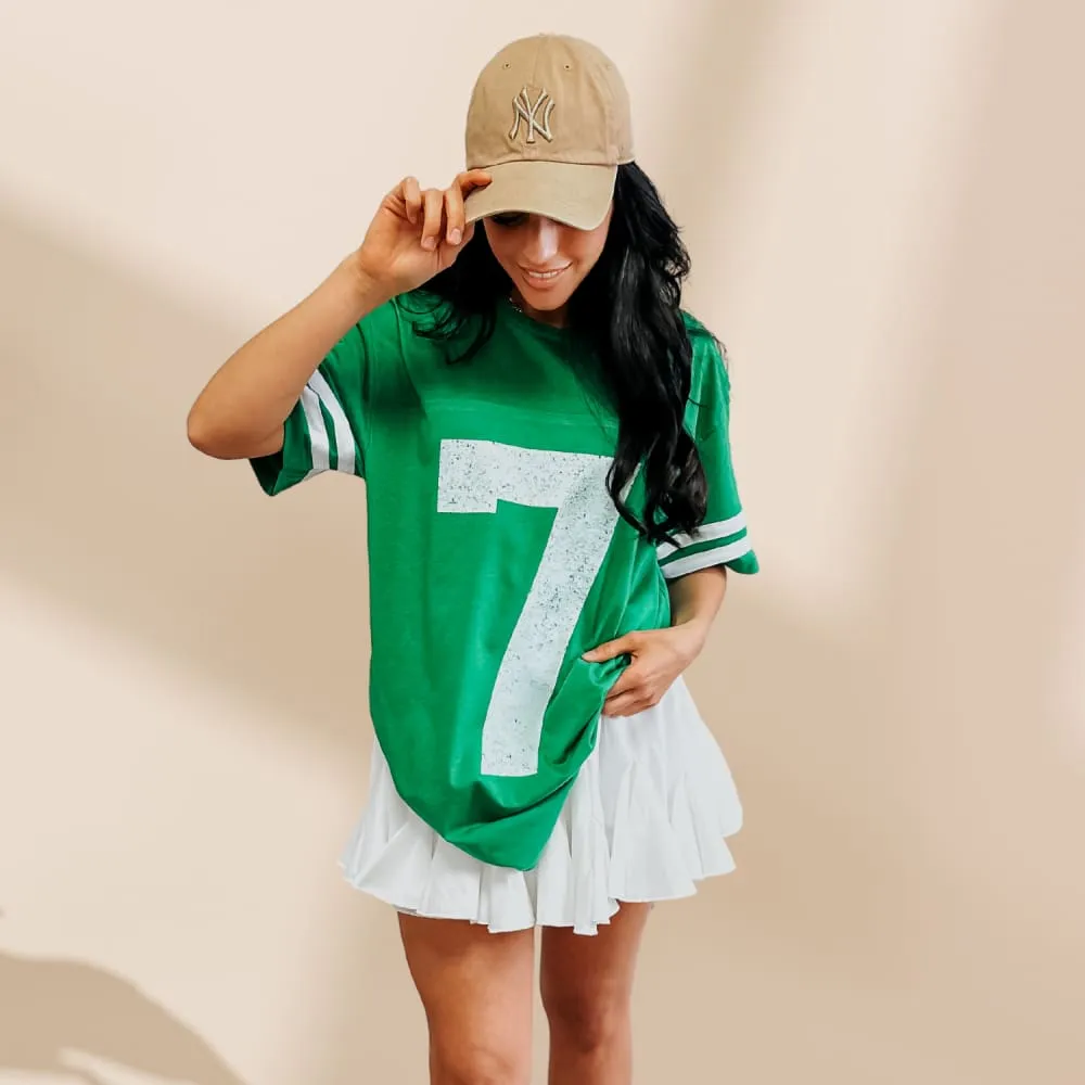 Distressed 7 Jersey Tee Fashion-Ready