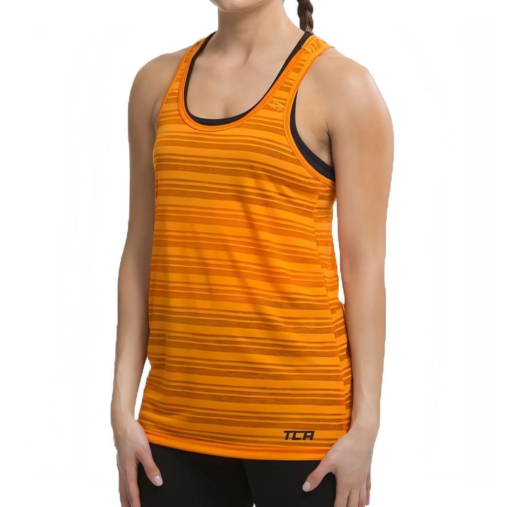 maintenance free land based TCA Ultralite Womens Running Vest Tank Top - Orange
