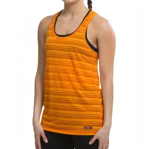 Layered Mesh Color - coordinated TCA Ultralite Womens Running Vest Tank Top - Orange