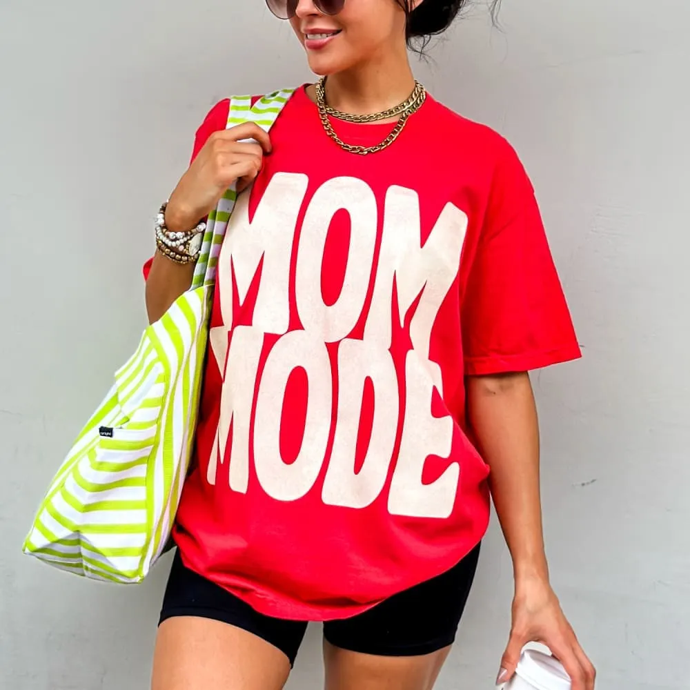 Bold Mom Mode Tee Breathable Performance Fit
