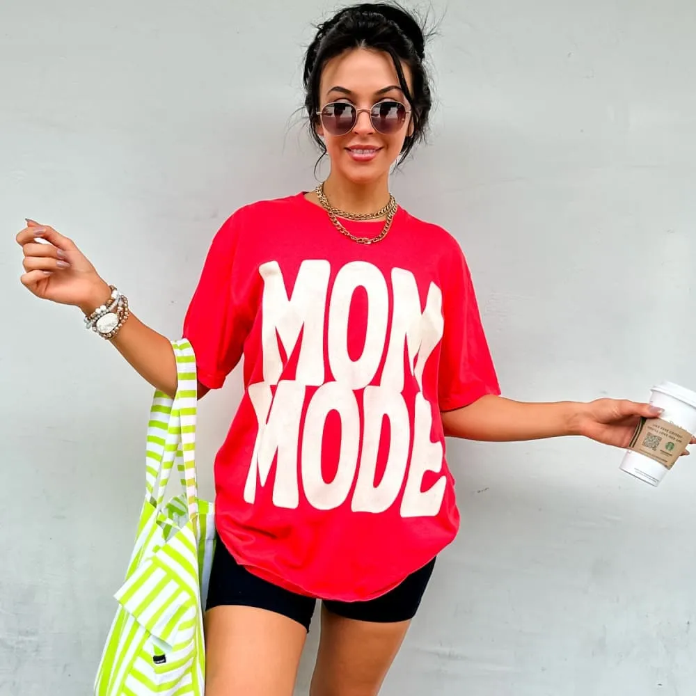 Hygroscopic Fiber Fashion Layer Bold Mom Mode Tee