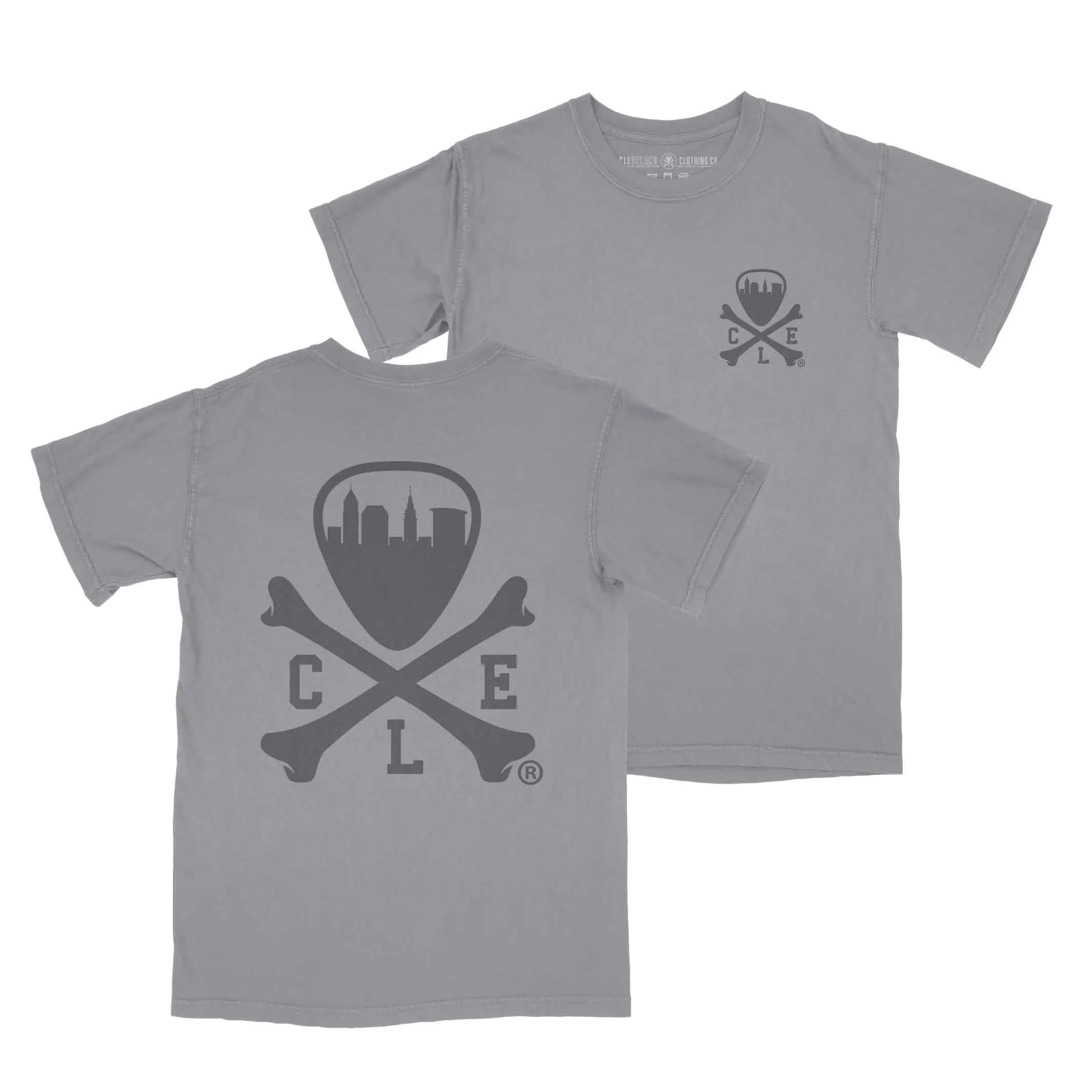 Sporty Fit CLE Logo - Mens/Unisex Crew T-shirt - Grey