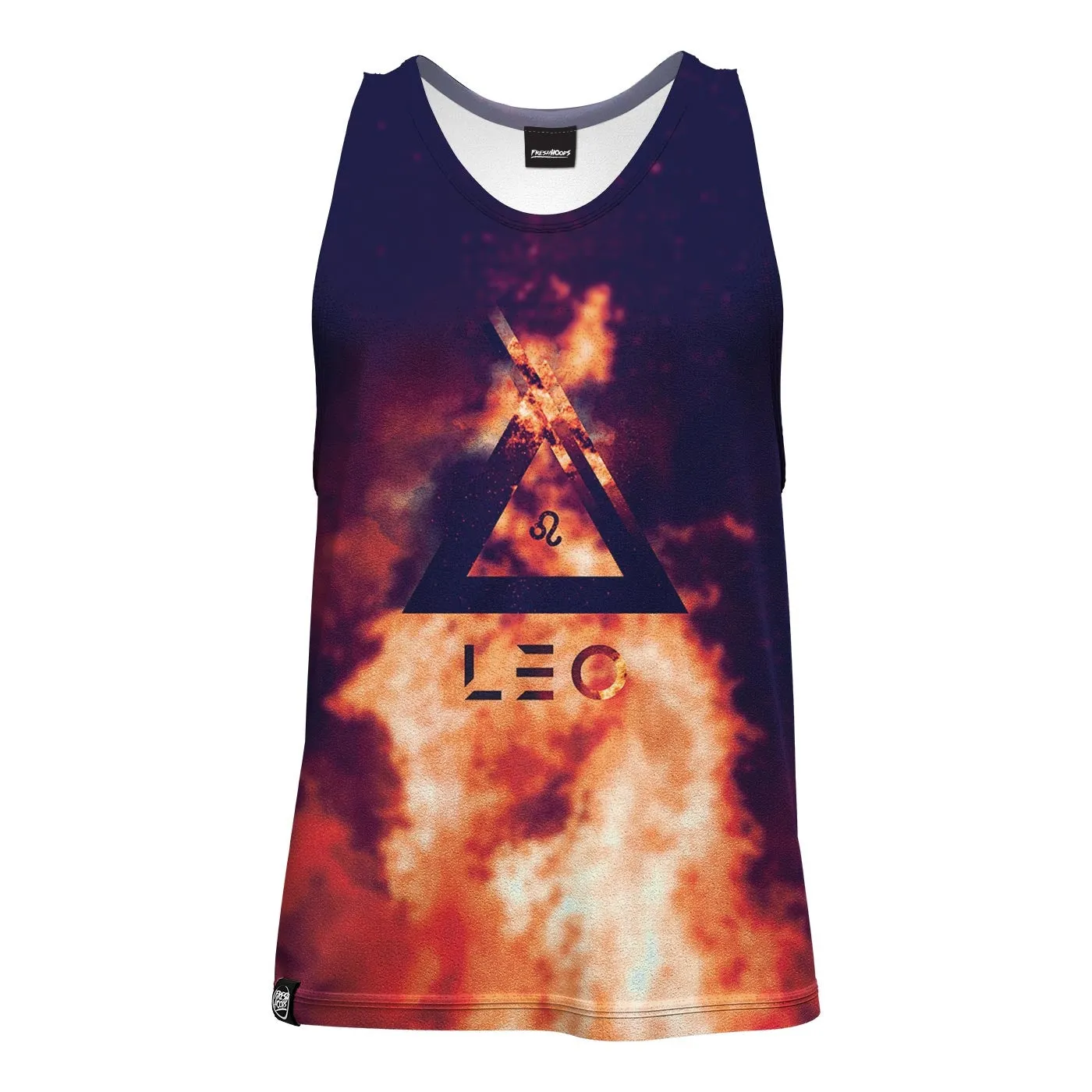 standard sized Fiery Leo Tank Top