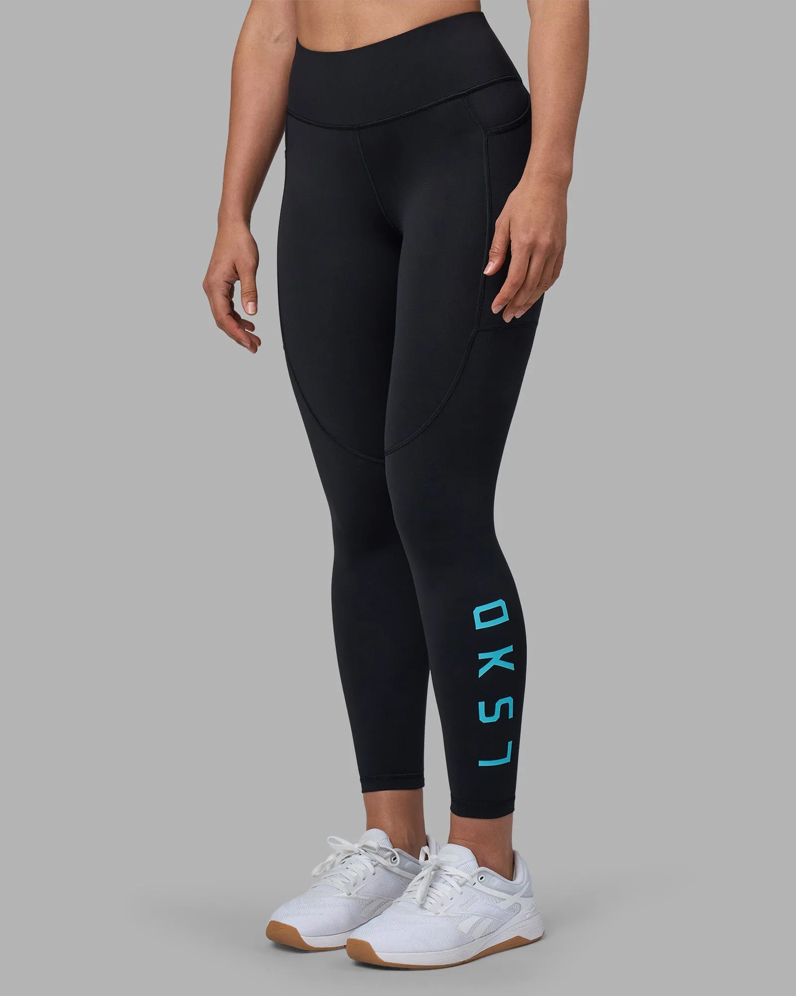 Rep Ultra High-Rise 7/8 Legging Pockets - Black-Blue Atoll Holiday Outfit Double Layer