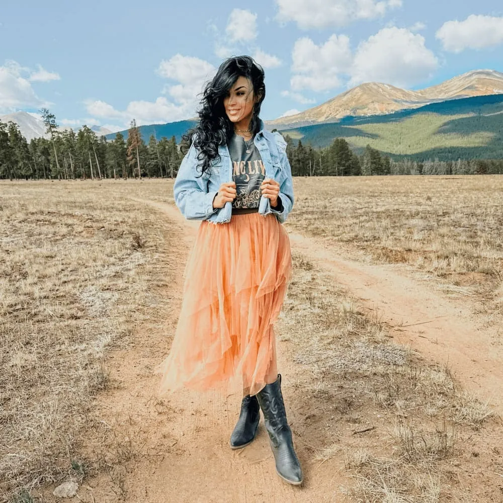 Winter Layer Long Live Cowgirls Tee