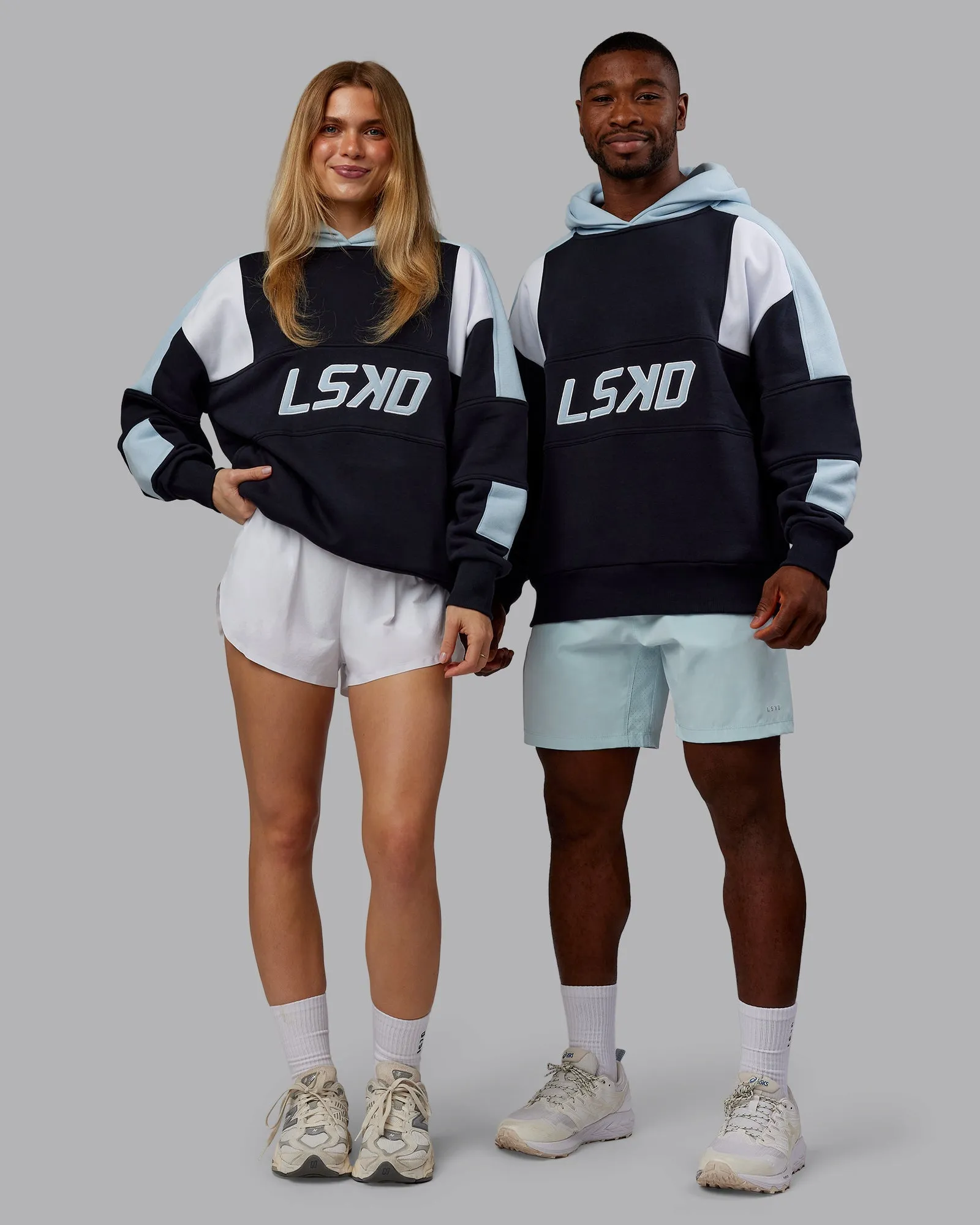 Layer Relaxed Slam Oversized Hoodie - Caviar-Skyride