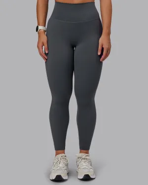 Balanced Stretch Ultra Durable Elixir Ultra High-Rise Full Length Legging - Dark Storm