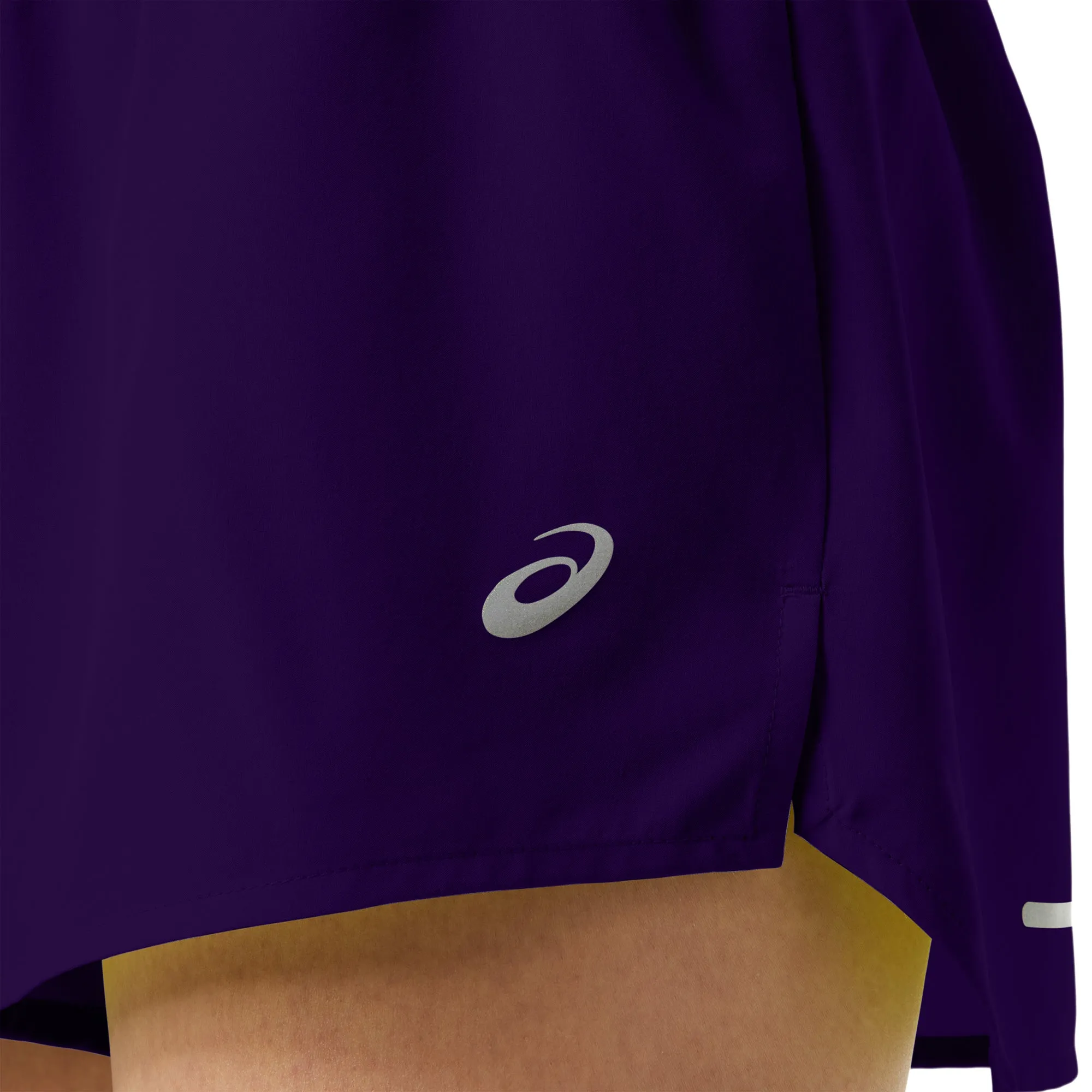 Light Active Asics Road 3.5 Inch Womens Running Shorts - Blue