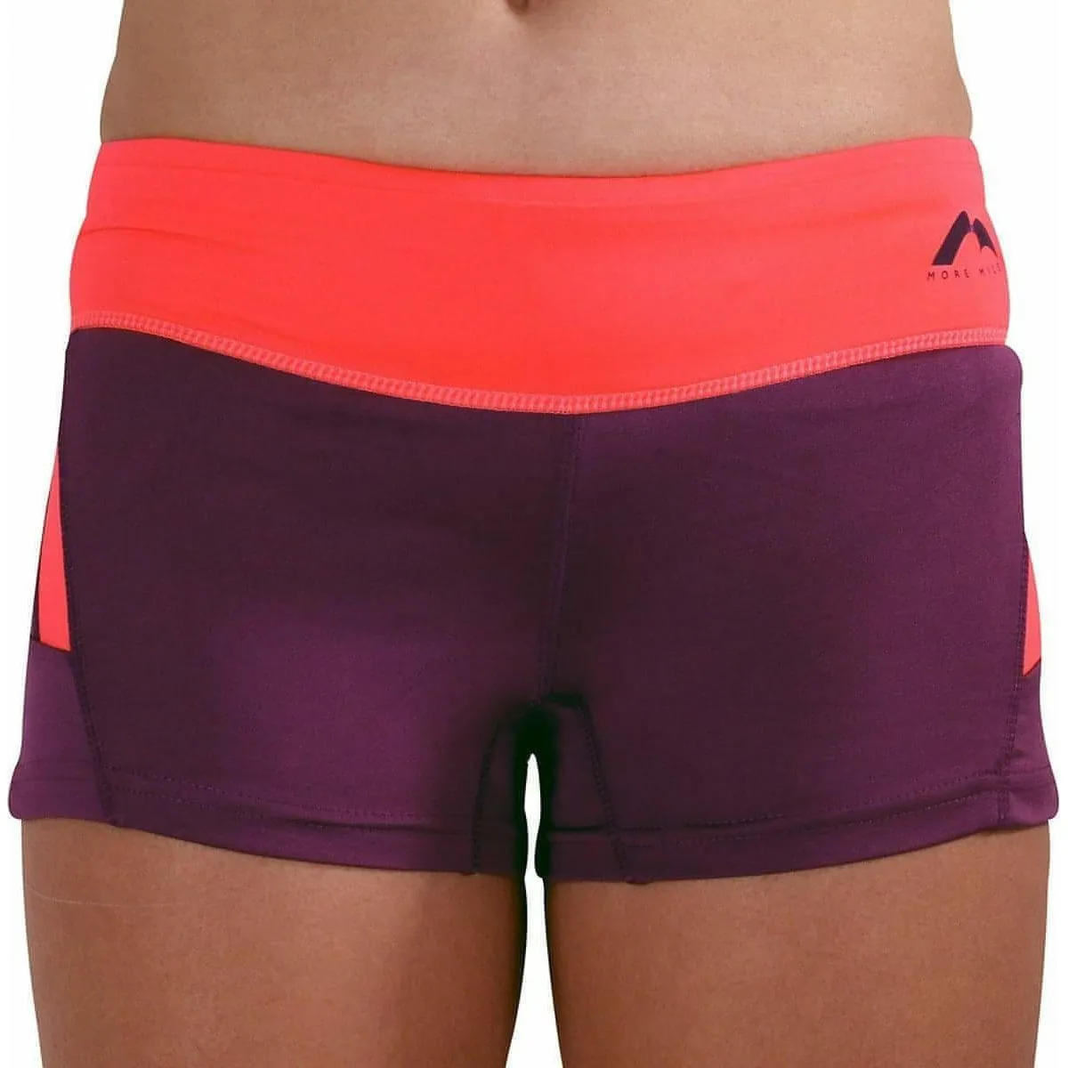 High-waisted More Mile More-Tech 3 Inch Womens Running Shorts - Purple