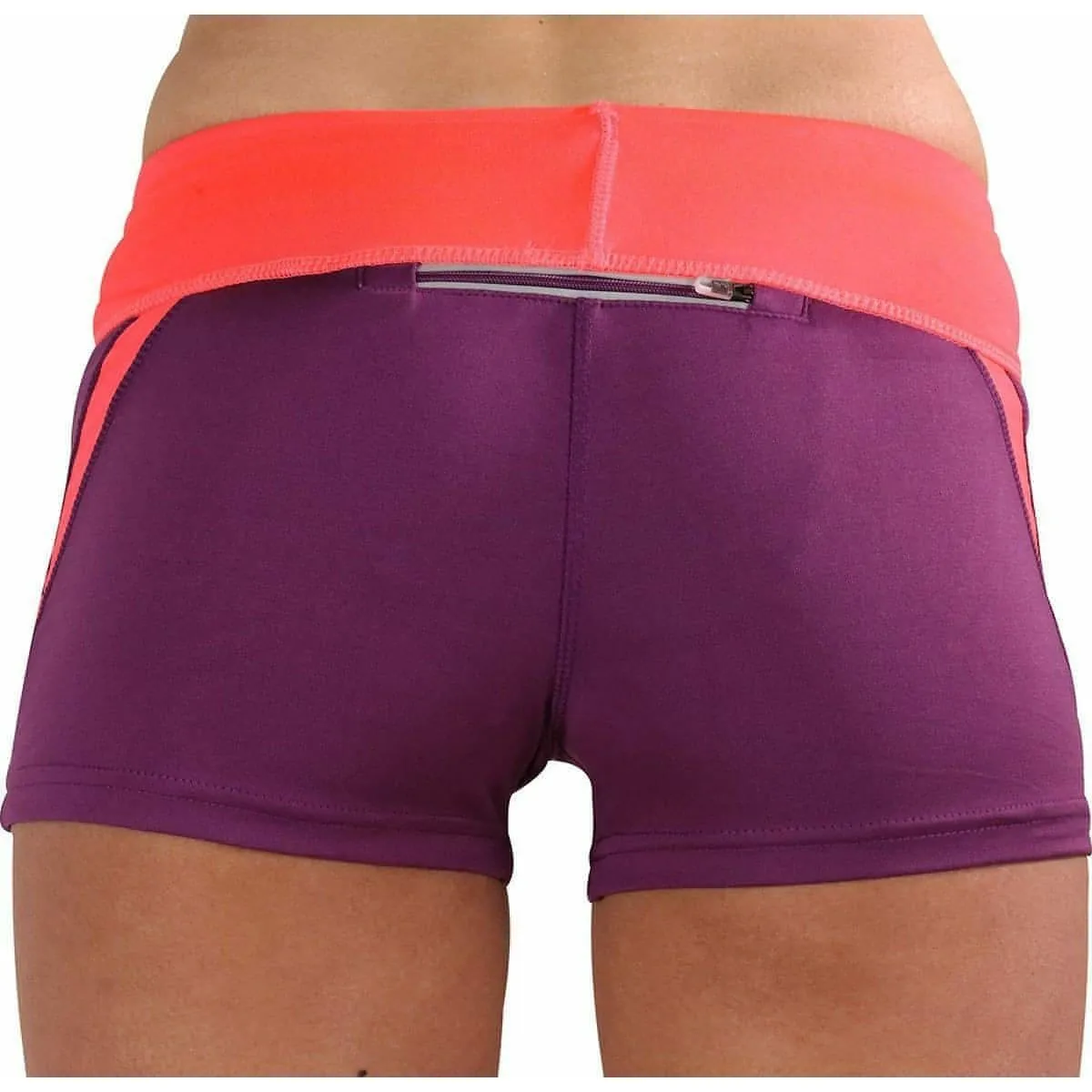 multiple pockets Biodegradable Material Option More Mile More-Tech 3 Inch Womens Running Shorts - Purple