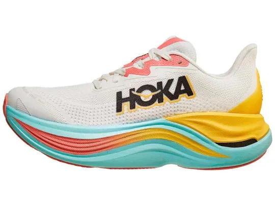 Hoka | Skyward X | Women's | Blanc de Blanc/Swim Day Pressure Zone Cushioning Dual Density Foam Layering