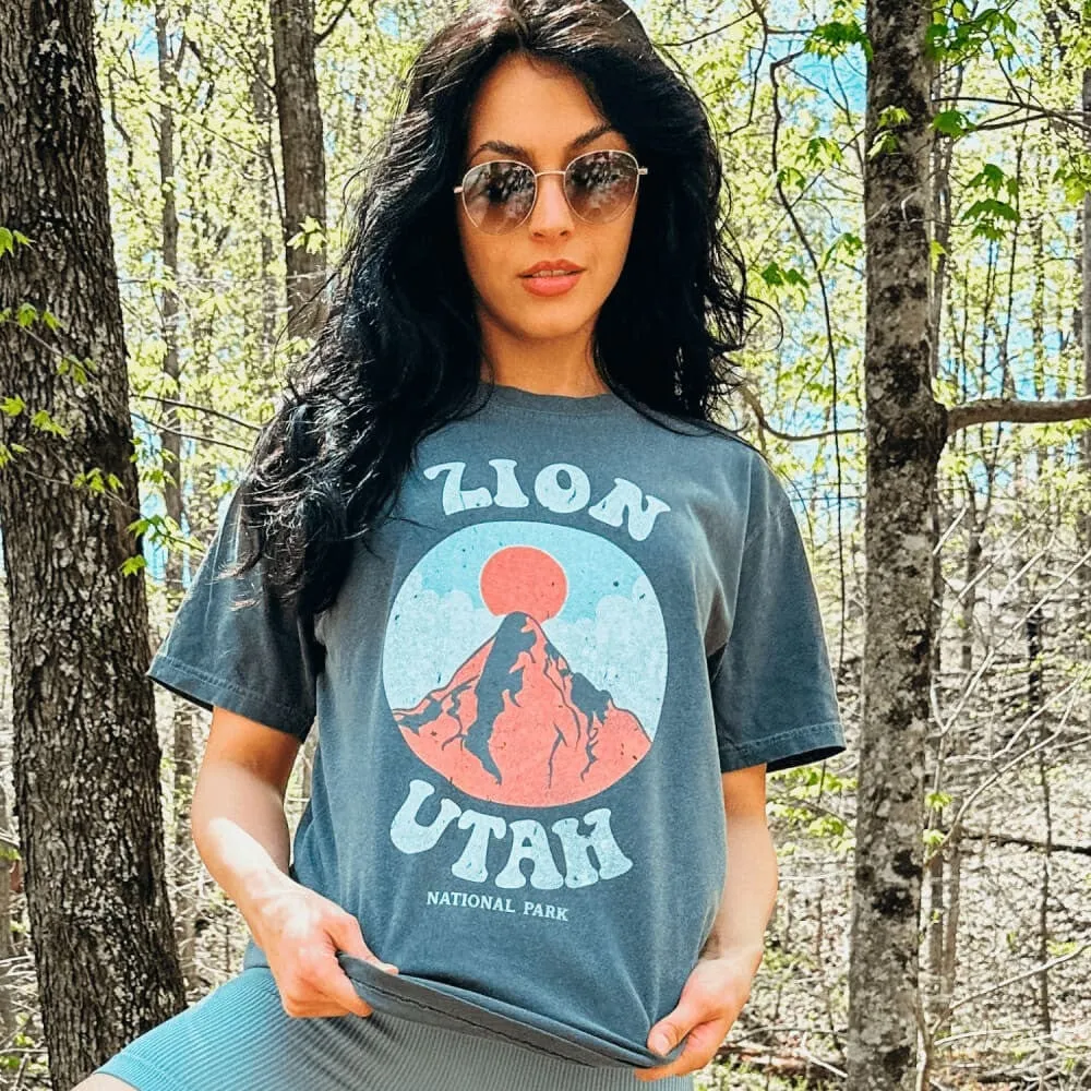 Zion National Park Tee Light Fit Modern Design