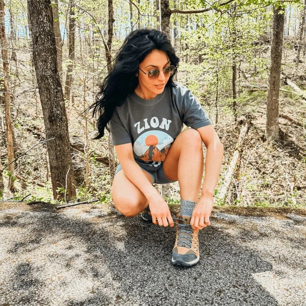 Zion National Park Tee Minimalist Layer Lightweight Fabric