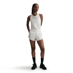 Women's Swift Dri-FIT Mid-Rise 2.5" Brief-Lined Running Shorts (133 - Sail/Reflective Silver) Recycled Fit Mesh Glow