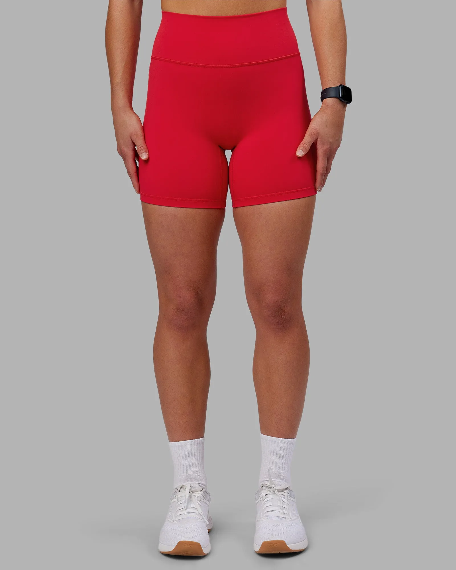 Flattering Silhouette Fusion Ultra High-Rise 6" Short - Scarlet