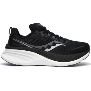 Break - in - free spandex shoes Saucony Women's Hurricane 24 Wide Fit Running Shoes Black / Carbon