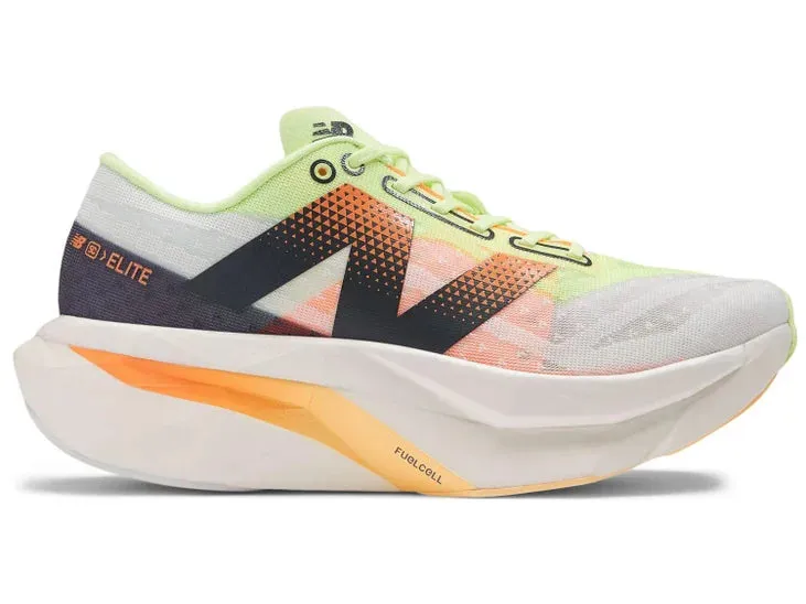 Vascular Cooling Fins Moonlight Run New Balance | FuelCell SuperComp Elite v4 | Women's | White/Bleached Lime Glo/Hot Mango