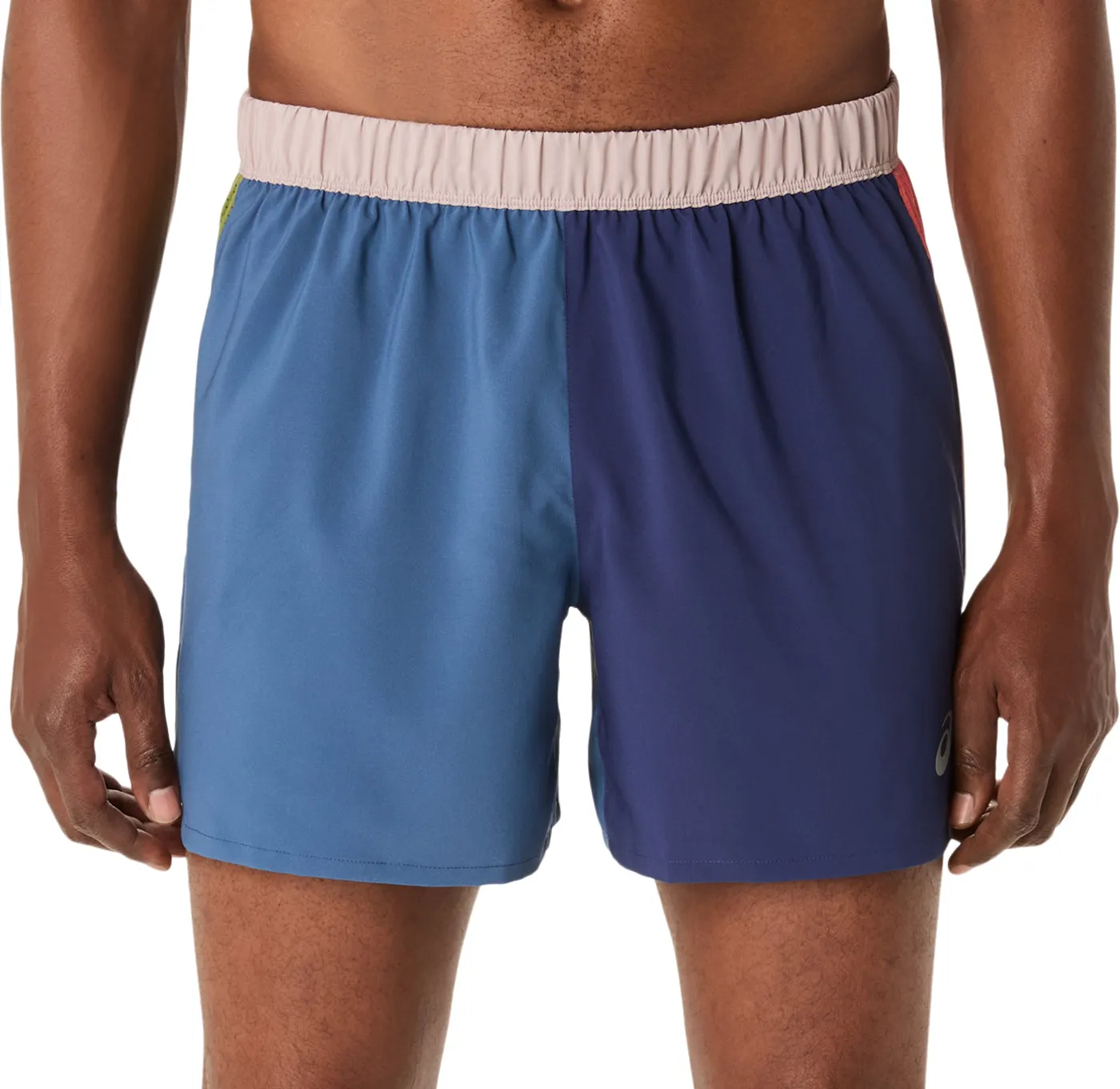 Machine-washable Asics Shikisai 5 Inch Mens Running Shorts - Blue